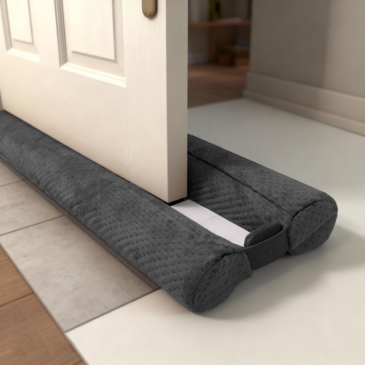 Tochtstrip Deur - Onderdorpel strip - Tocht Weren - Verstelbare Lengte - 76-91 cm - Grijs