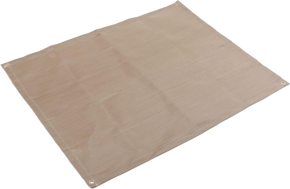 Vuurvaste Mat - Warmte-isolatie Picknick Vuurmat - Bescherming Bureau - Corrosiebestendig Glasvezel - Maat M - Beige