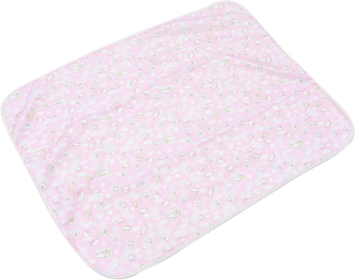 Baby Verschoningsmat - Luiermat Urinoirmat - Baby Verzorgen - Waterdicht Wasbaar - 70x90cm - Roze