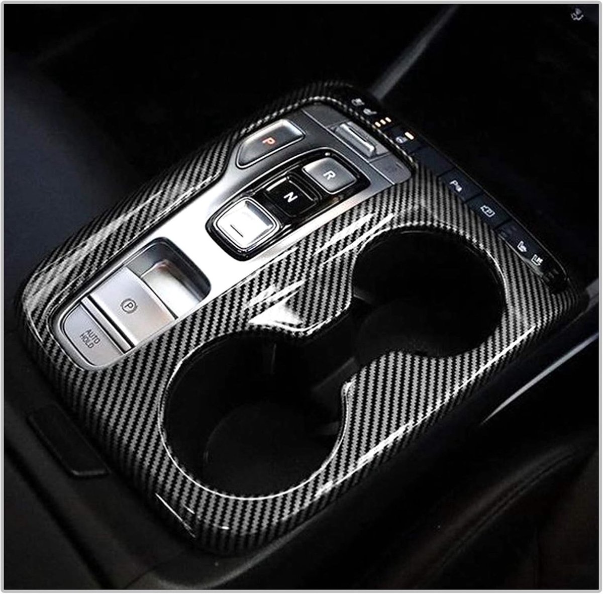 Compatibele Carbon Fiber Interieurdecoratie Sticker voor Hyundai Tucson NX4 2021-2023 - Center Console Accessoires voor Verbeterde Stijl en Bescherming