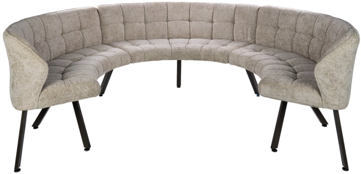 AnLi Style Eetkamerbank Raster rond 3DLG