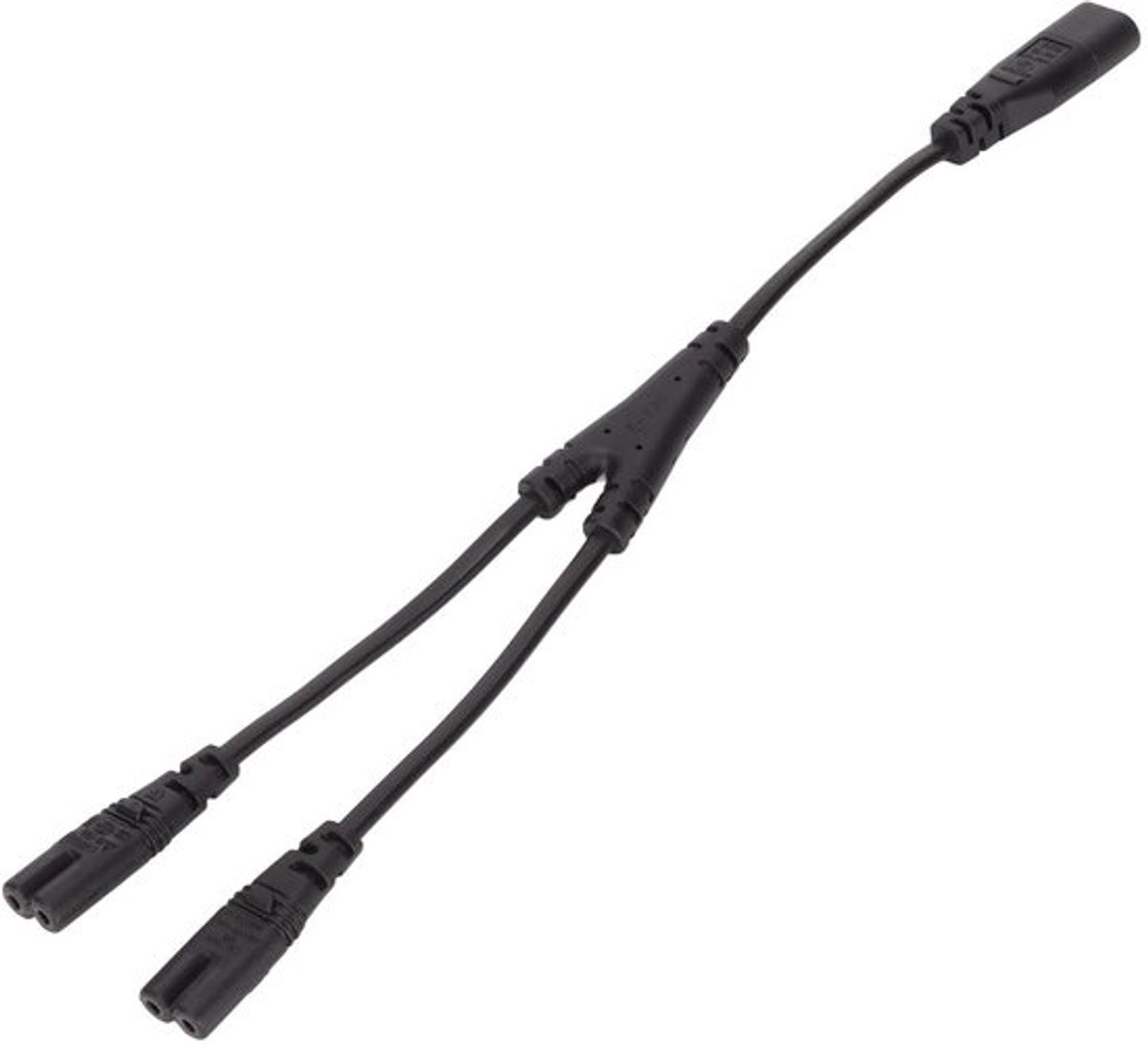 Y-splitterkabel 30 Cm - IEC320 C8 Mannelijk naar 2 x IEC320 C7 Vrouwelijk - Netsnoer - PVC - 2,5 A/250 V - 1500W Nominaal Vermogen