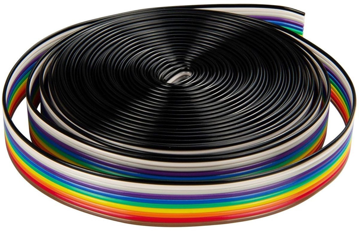 Omgoods - 5 Meter 10-Pins Flachbandkabel voor 2.54mm Connectoren