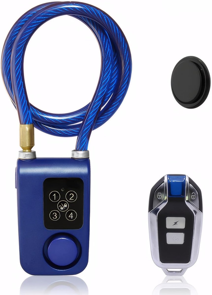 Fatbike alarm - Blauw - 2-in-1 Beveiligingssysteem met GPS en 110dB Sirene - Voor Fietsen en E-bikes