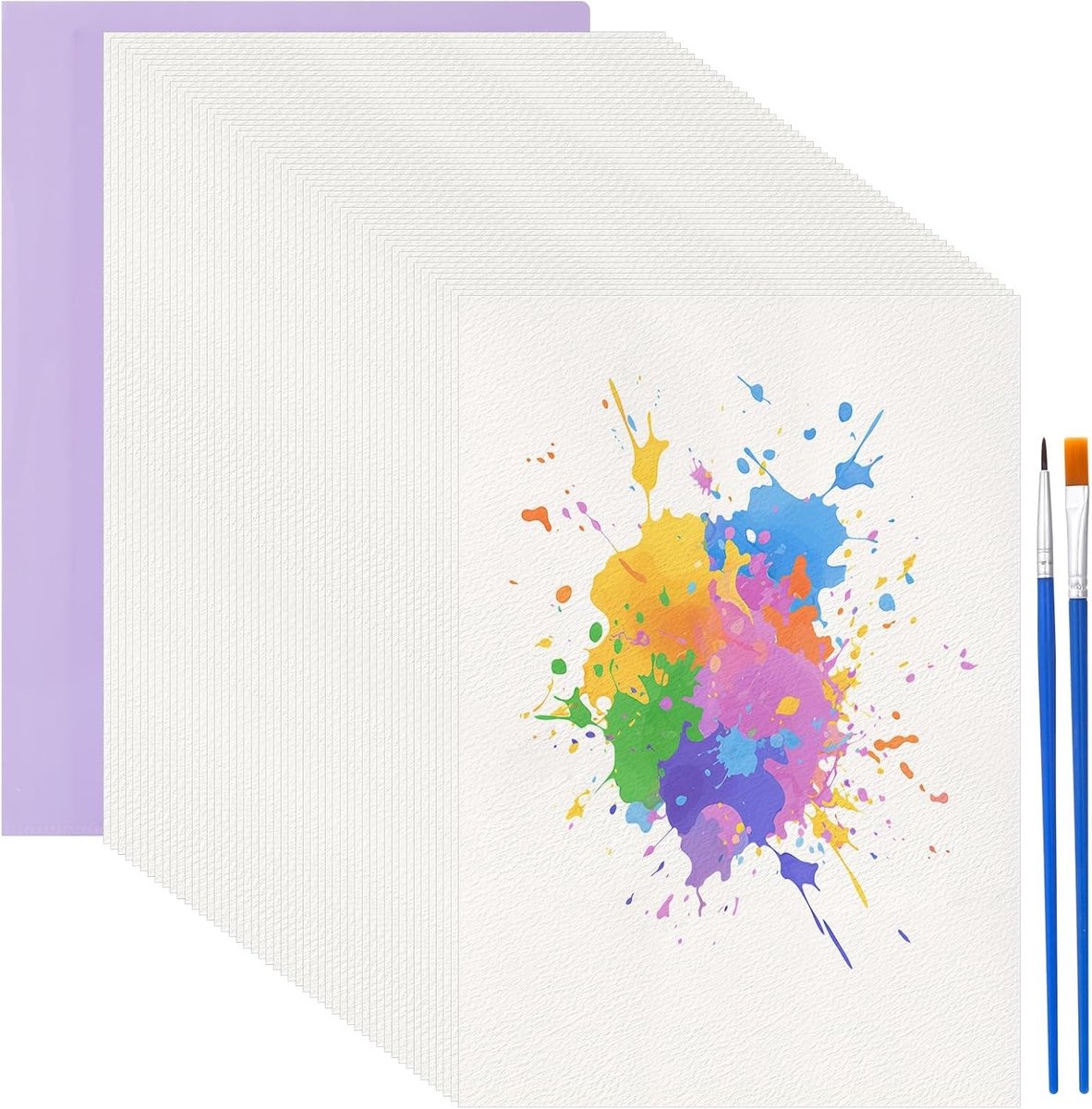 Witte A4 aquarelpapier 200 g/m² - 50 vellen voor studenten en beginners, ideaal voor schilderen en tekenen