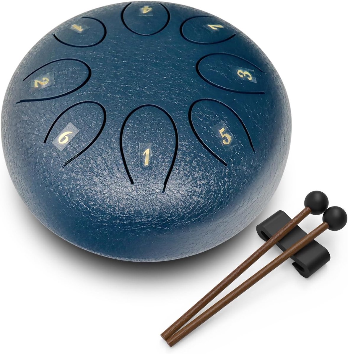 Steel tongue drum - Blauw - 15 cm - Stalen Percussie-instrument voor Meditatie en Ontspanning