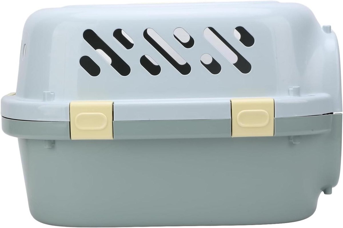 Kattenreismand Hardzijdige - Hondenmand Draagbaar - Veilig Reizen Huisdier - 4 Zijden Ventilatie - kleine maat - Wit