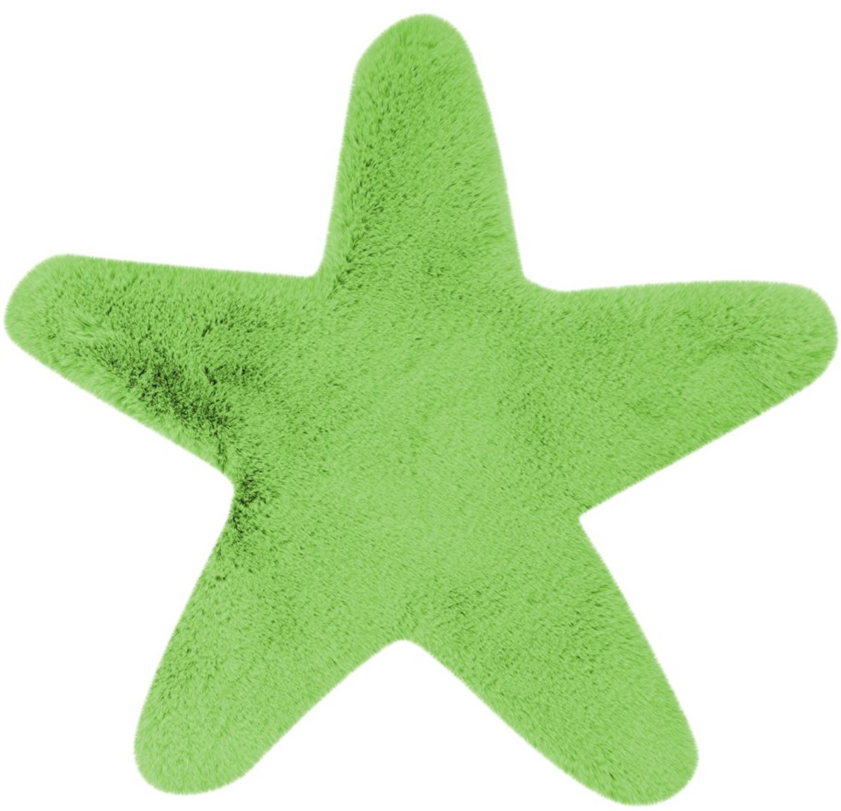 Padiro kindervloerkleed 60 x 63 cm - groen - speels sterrenmotief - geschikt voor vloerverwarming - van polyester