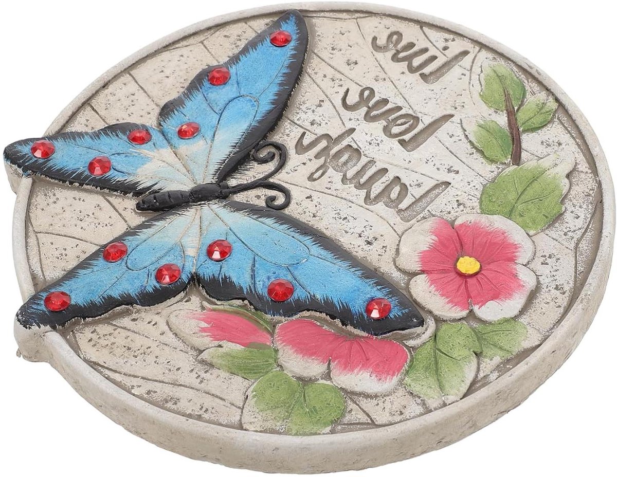 Betonnen Stapstenen - Tuinpad Stenen - Tuin Decoratie - Decoratief Uiterlijk - 26 x 25 x 2 cm - Multicolor