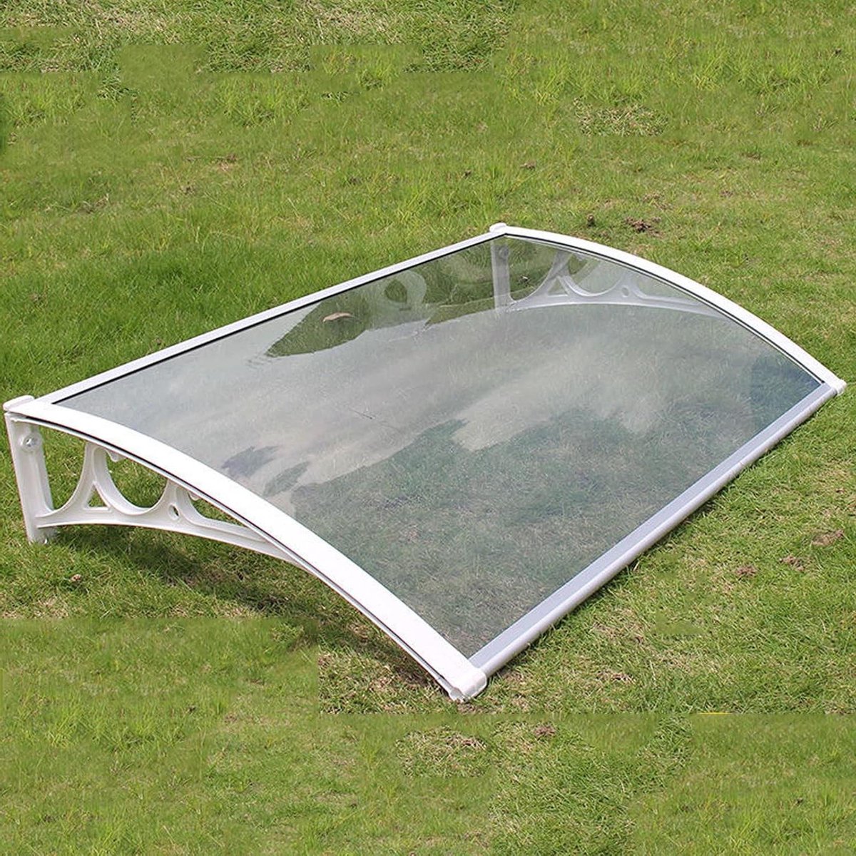 Raamafdekking Polycarbonaat - Regenhoes Luifel - Buitenbescherming - Hoge Transparantie - 100x130cm - Transparant