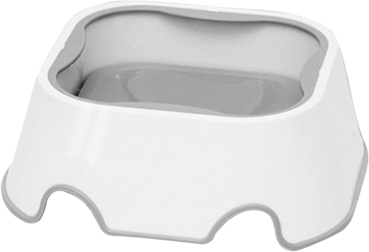 Katten Waterbak - Drinkbak Fontein - Hydratatie Bevorderen - Boeiend Drijvend Ontwerp - 22.5x22.5x8 cm - Wit