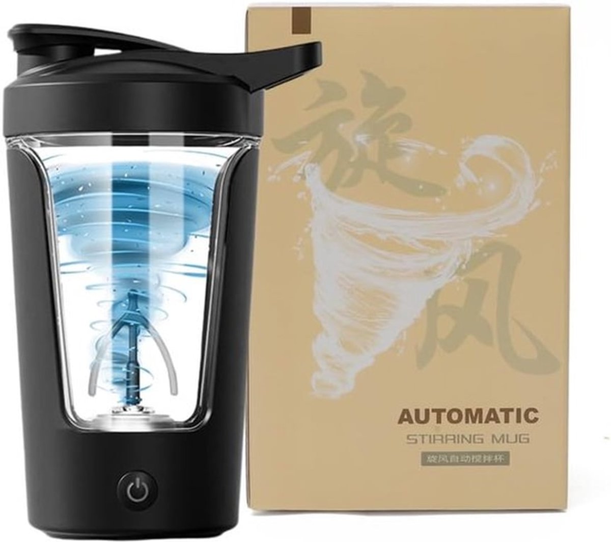Thijox - Elektrische Eiwitshakerfles 450 ml - Automatische Eiwitmixer - USB Oplaadbare Protei Shake Mixer voor Eiwitshake en Melkshake - Sportief en D