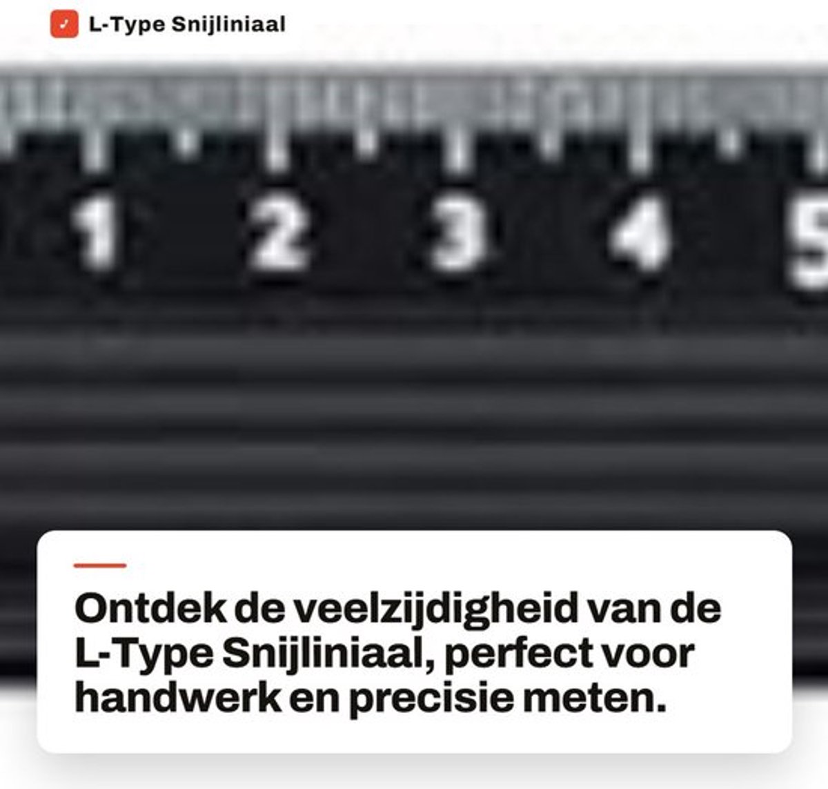 Snijliniaal 45 cm - Metalen Aluminium Legering - Rubberen Band - Veiligheidsliniaal - Handwerk Tool - Brede Toepassing - Meetlat