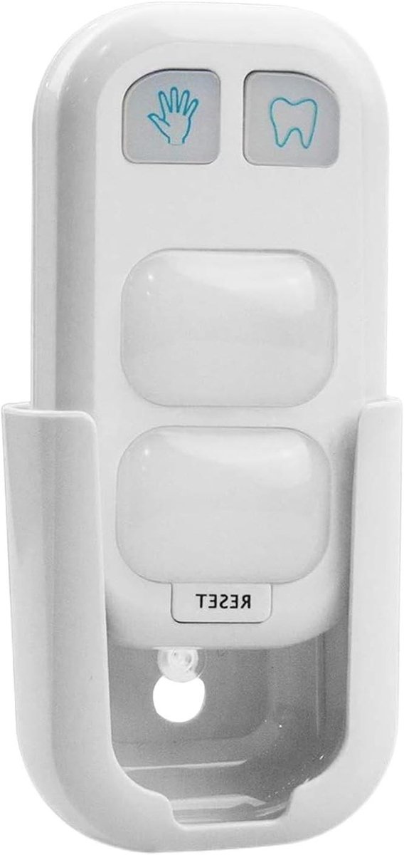 Tandenborstel Timer - Handen Was Gadget - Hygiëne Training - 20 Seconden Interval - 5.6x3.8x9.9 cm - Wit