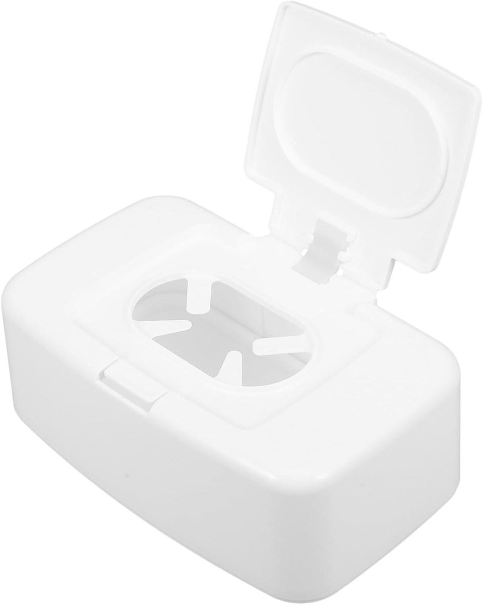 Navulbare Doekjes Dispenser - Opbergdoos Vochtige Doekjes - Hygiënisch Opbergen - Dubbele Afdichting - N.v.t. - Wit