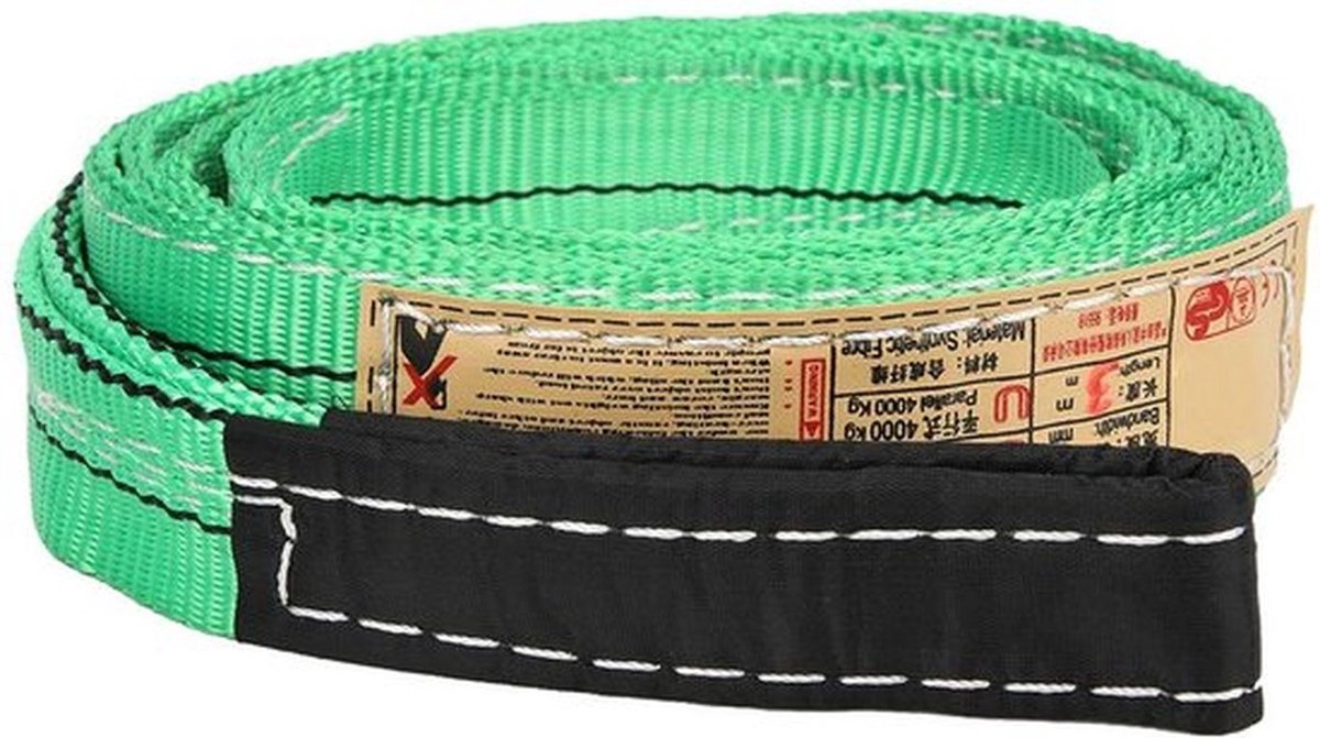 Hijsband 3 Meter - Polyester - Maximaal 30 Ton - Lichtgewicht - Sterke Draagkracht - Handig in Gebruik - Tilband