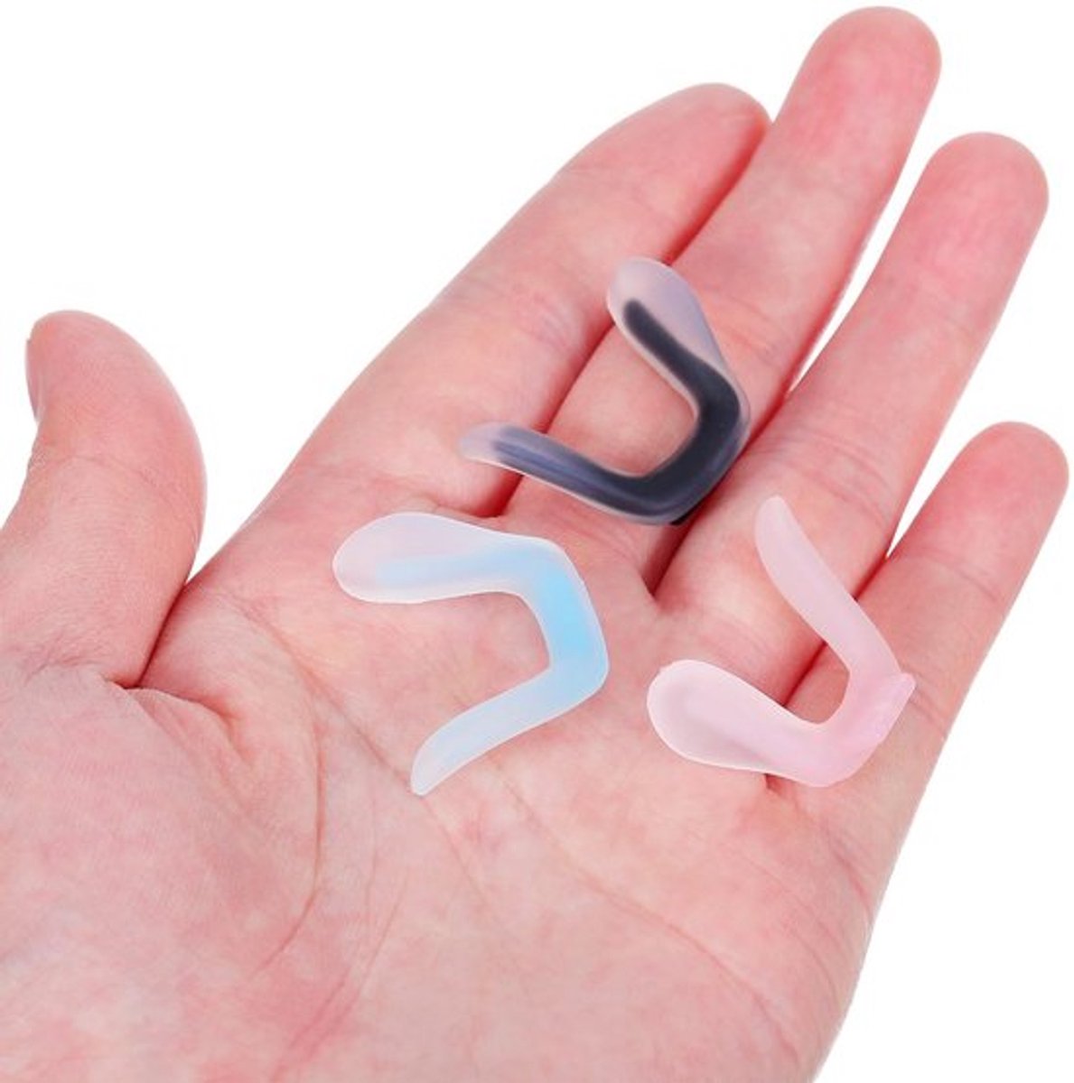 Neuspads Siliconen U-vormig - Zelfklevend - Bril Pads - Neusbrug - Zachte Pasvorm - 1 Inch Maat - Brilneussteun