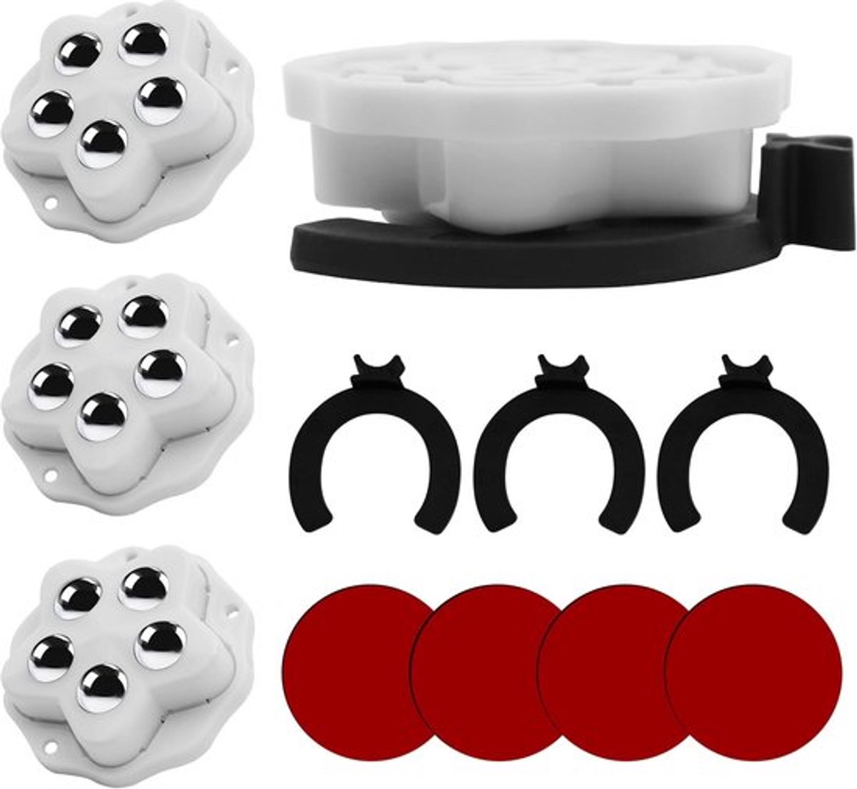 Meubelwielen 12 Stuks - Zwenkwielen - Meubelroller - Antislip - Zachte Beweging - Tot 150 kg Draagvermogen - Inclusief Dempingspads - Meubelrollen