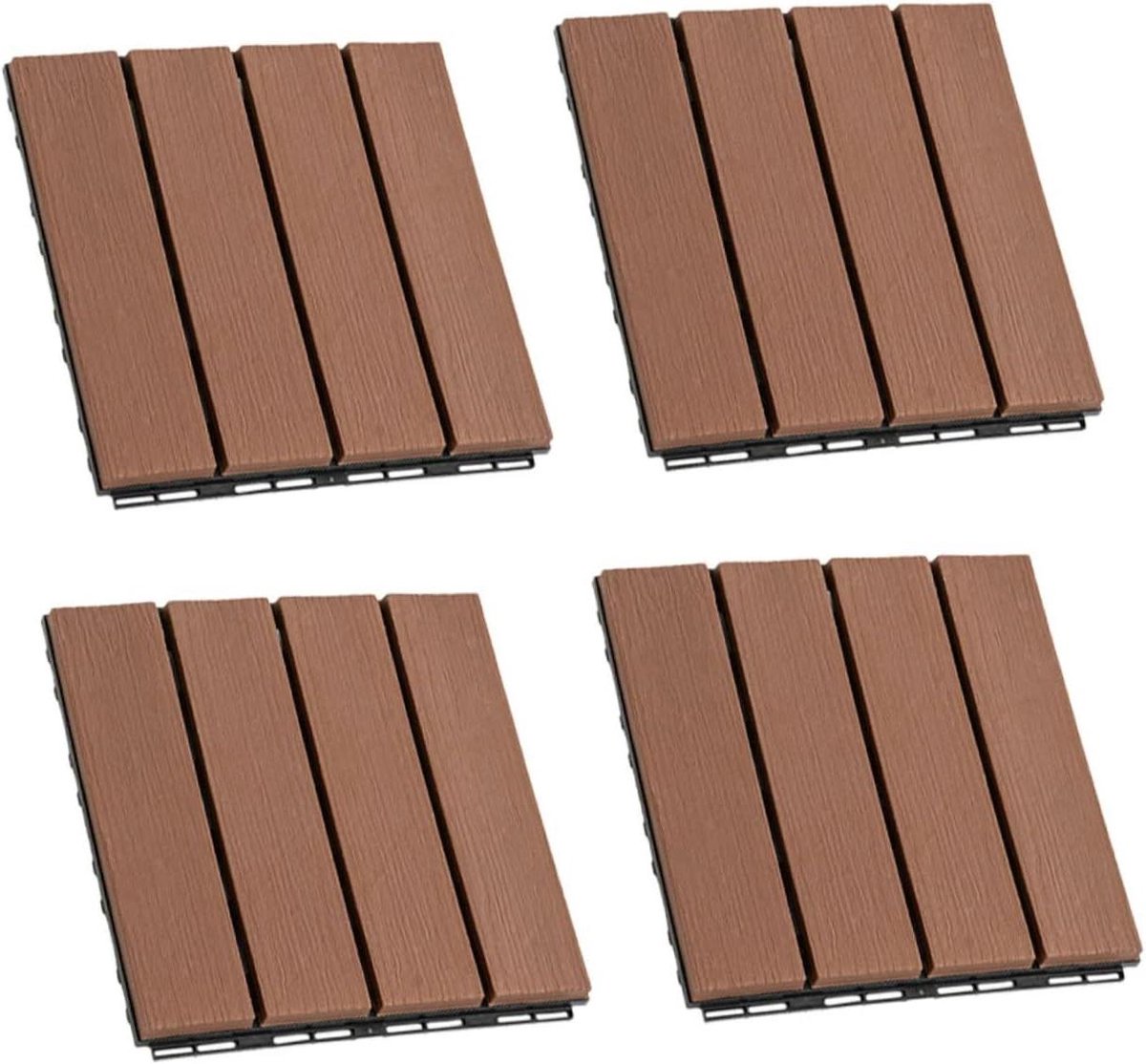 Terrastegels Kunststof - Vloertegels Balkon - Buiten Vloeren - In elkaar grijpend systeem - 30x30cm - Diverse kleuren