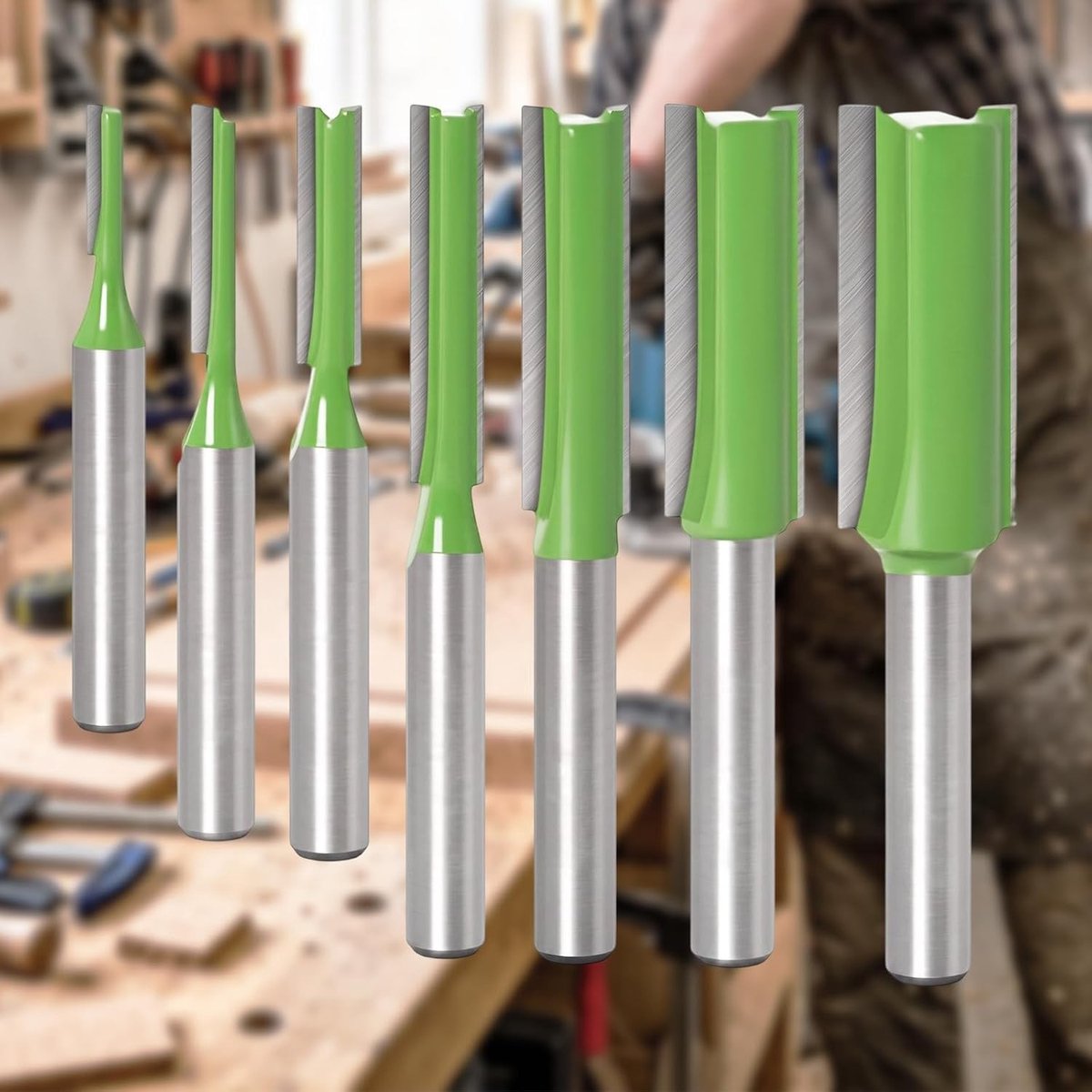 Freesset voor Bovenfrees - Zilver - 6 mm - Hardmetaal en Koolstofstaal - Voor Houtbewerking