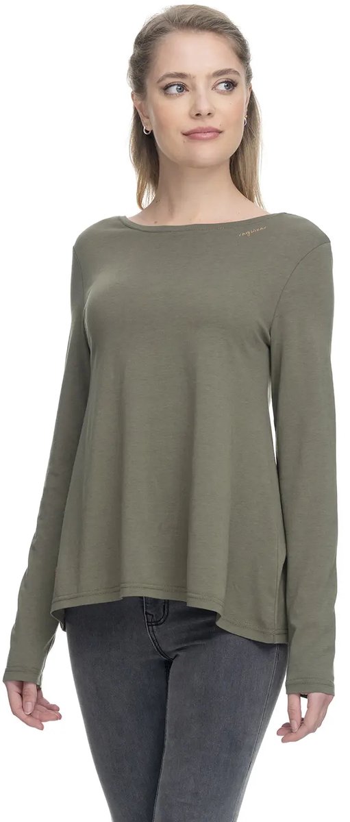Sustainable Lange Mouwen T-shirt Dames Ragwear Suelta Groen