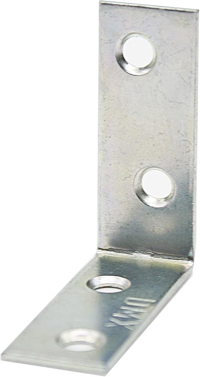 Hoekijzers - Staal - 30 mm - Gegalvaniseerd Stalen Verstevigingshoek - Voor Meubelmontage