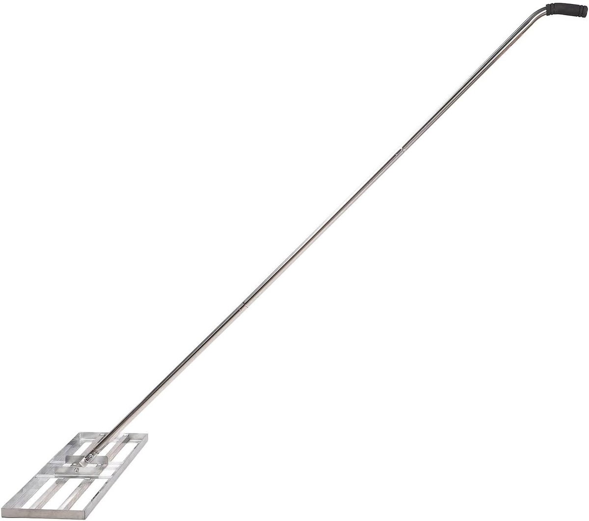 Gazon Leveler - Tuin Egaliseerder - Gazon Onderhoud - Roestvrij Staal - 72x25 cm - Zilver