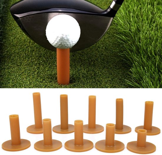 Duurzame Rubber Golf Tees voor Training, Driving Range Accessoires en Indoor Outdoor Golf Simulator Gebruik — afbeelding 4