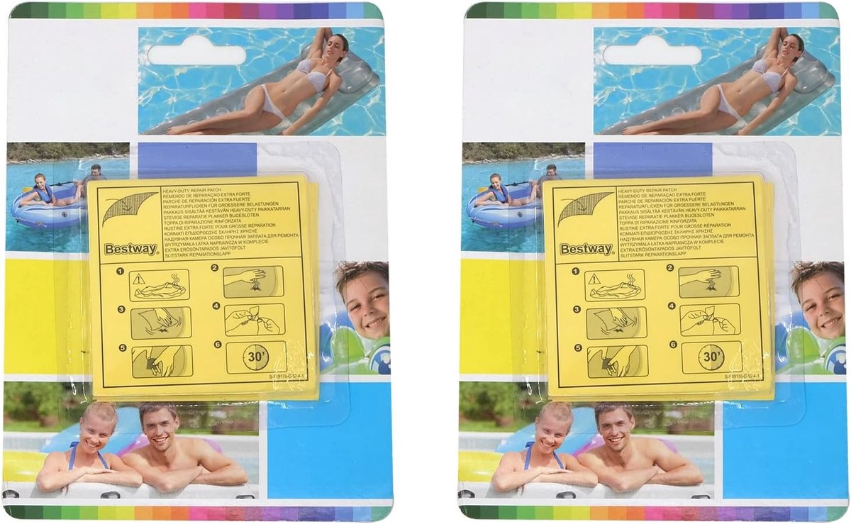 20 Stuks Waterdichte Transparante Herstelstickers voor Tent, Opblaasboot en Luchtbed - Zelfklevende Reparatie Patches