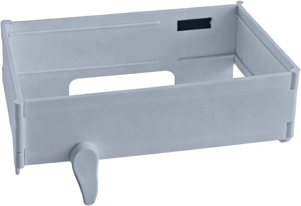 Afvalzakhouder - Opvouwbaar rek - Keuken organiseren - Geurwerende sluiting - 31 x 10 x 1 cm - Zwart