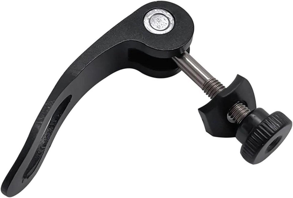Fiets Zadelklem - Snelspanner Zadelpen - Zadelhoogte Verstellen - Gereedschapsloos Gebruik - M5x45mm - Zwart