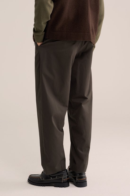 WE Fashion Heren loose fit broek van twill