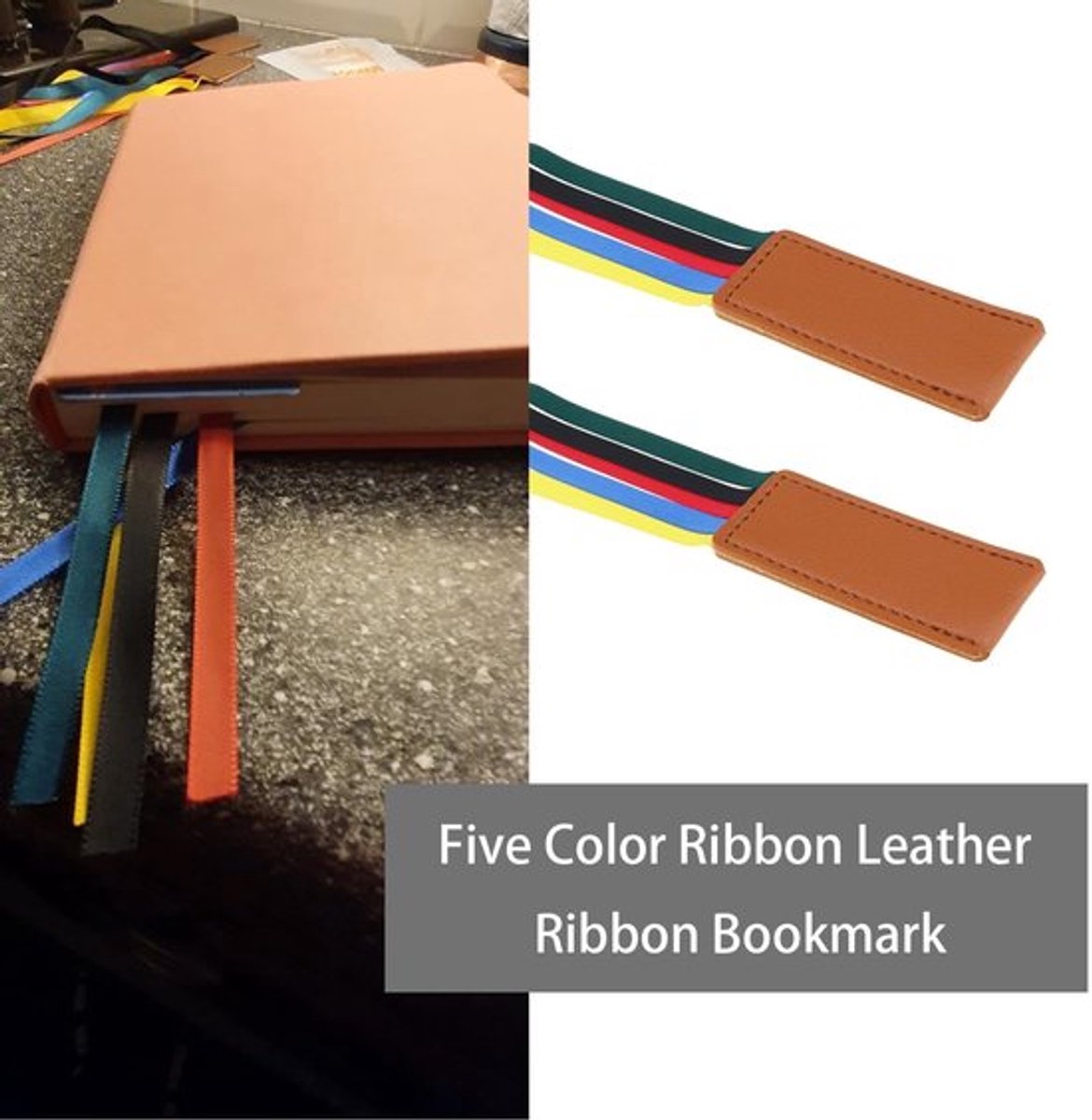 Bladwijzers 5 Stuks - Lint Bladwijzers - Kunstleer - Kleurrijke Linten - 30 cm Lang - Ideaal voor Boeken en Bijbel - Boekmarkers