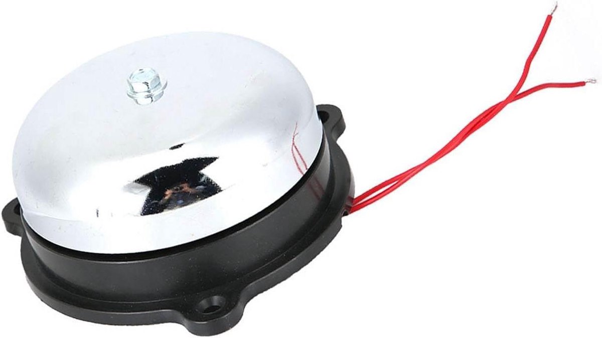 Elektrische Tijdbel - Alarmbel Fabriek - Signalen Versturen - Roestvrij Staal - 100 mm - Zilver