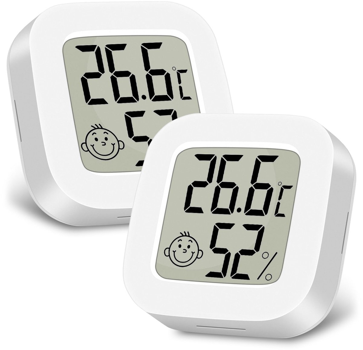 Mini LCD Thermometer en Hygrometer - 2 Stuks