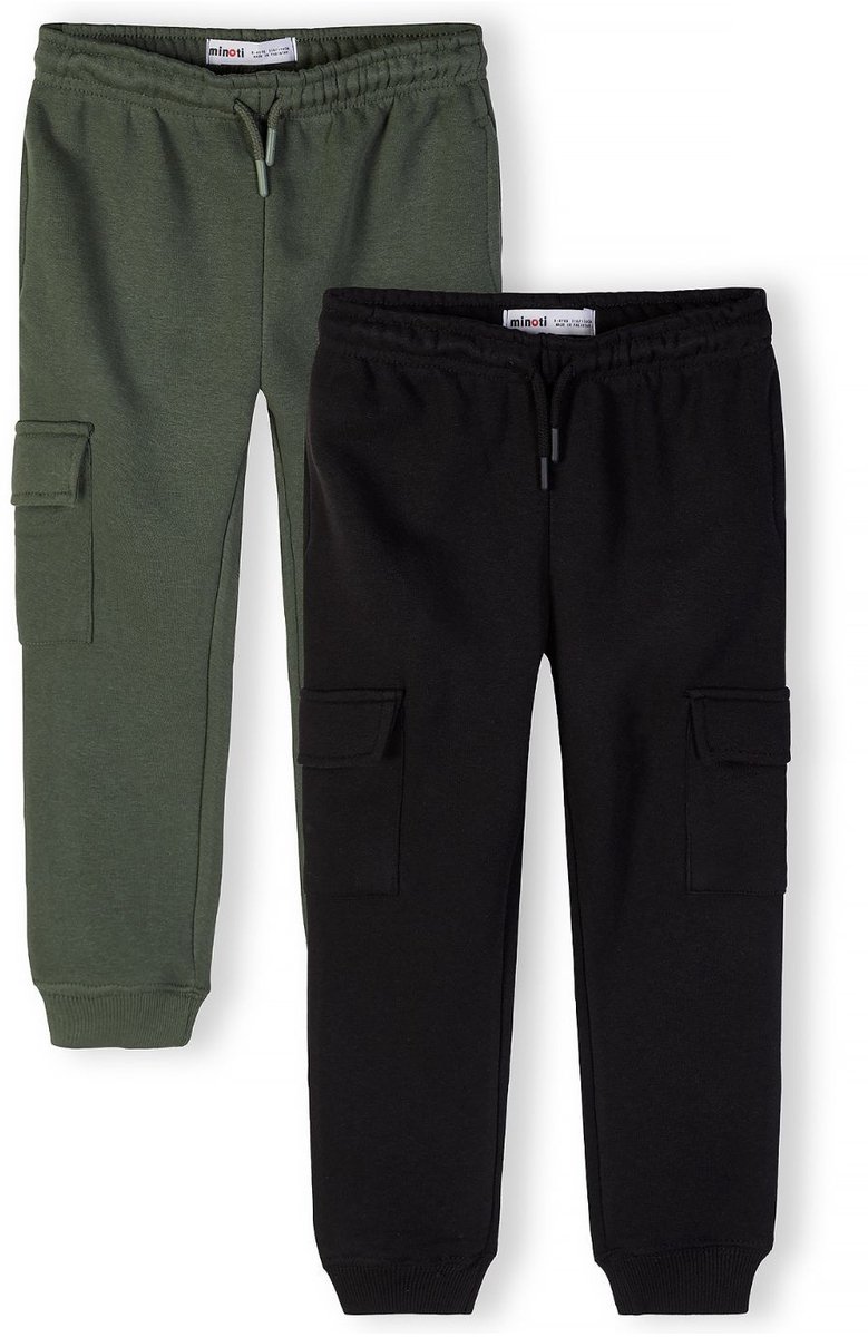Minoti cargobroek jongens 2-pack - katoen - kaki
