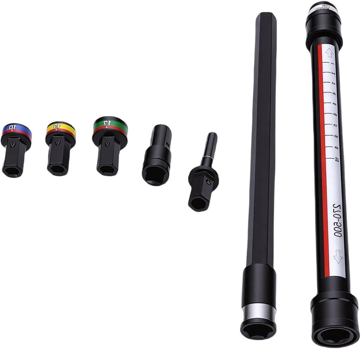 Plafondnivelleringsset - Verlengpaal Doppenset - Huis Onderhoud - Telescopische Verstelbaarheid - 270-500 mm - Zilver
