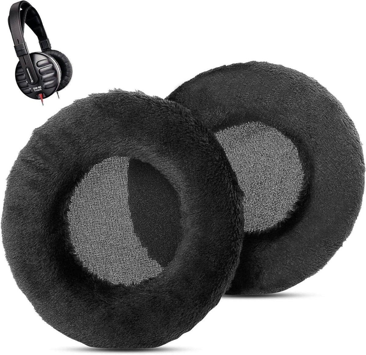 Vervangende Oorkussens - Koptelefoon Kussens - Luistercomfort Herstellen - Zacht Stof & Memory Foam