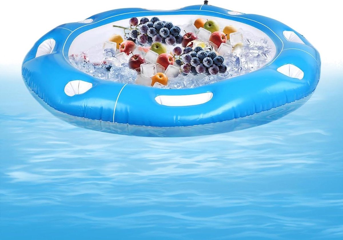 Drijvende Speeltafel - Opblaasbare Tafel - Zwemmen en Spelen - Vuilafstotende PVC - 100 x 100 cm - Niet gespecificeerd