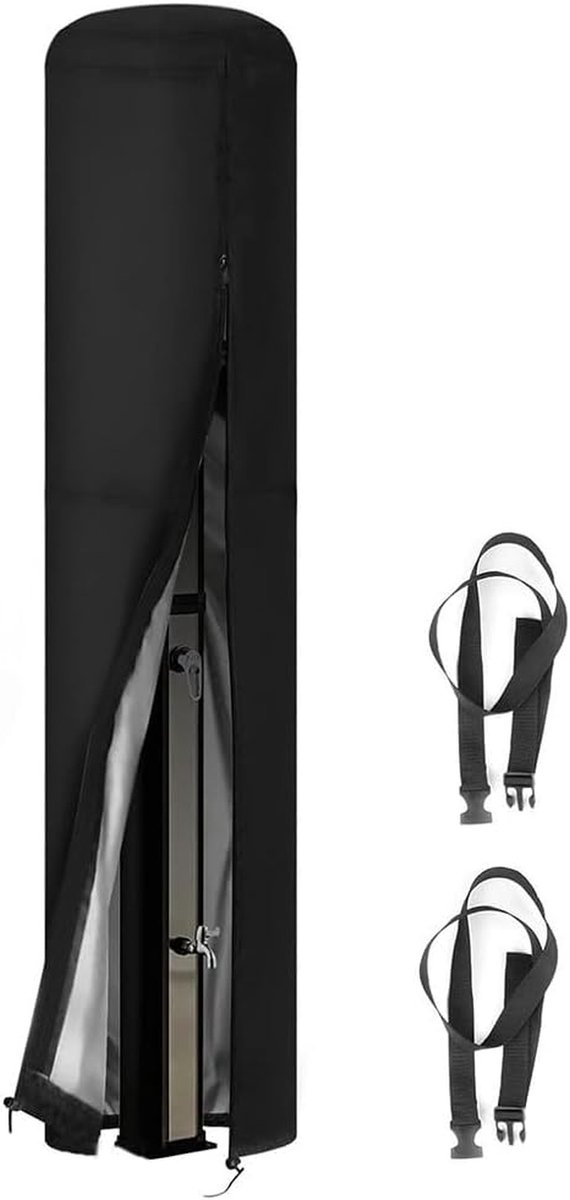Zonnedouchehoes - Douchehoes Buiten - Kamperen Douchen - Waterdicht Oxford Doek - 67x220cm - Zwart