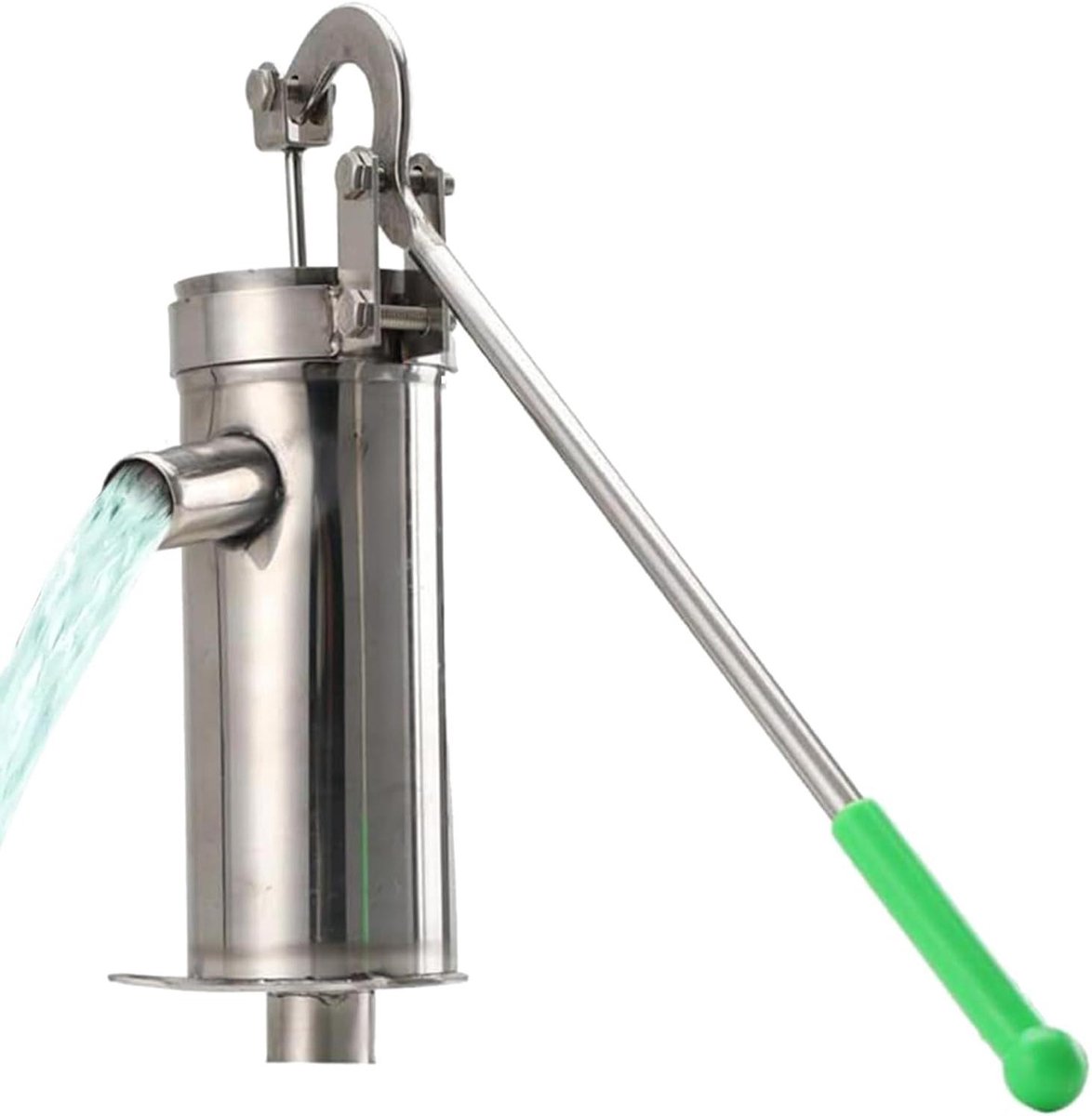 Handmatige Waterpomp - Zuigerpomp Grondwater - Water Verplaatsen - Roestvrijstaal - 10 Meter Diepte - Meerkleurig