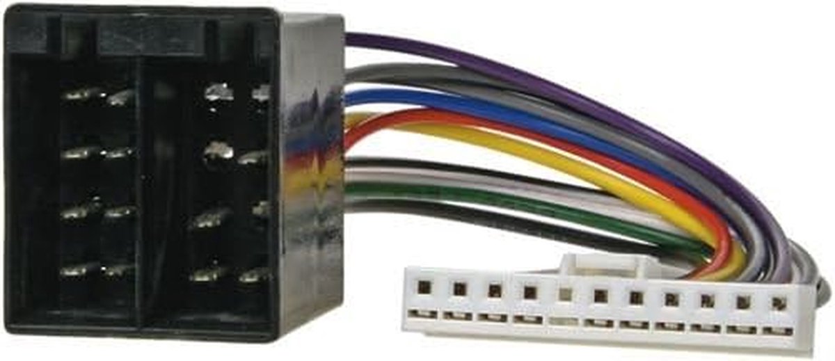 Tussenstuk voor kabels - Radioaansluitkabel - Autoradio aansluiten - 11 pin ISO - 39 x 6 mm - Multicolor