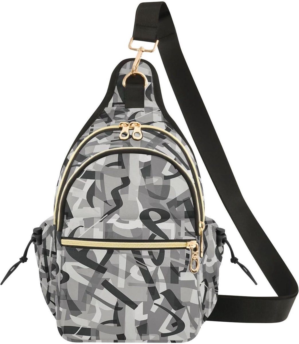 Dames Schoudertas - Crossbody tas - Dagelijks gebruik - Verstelbare band - 355 g - Grijs
