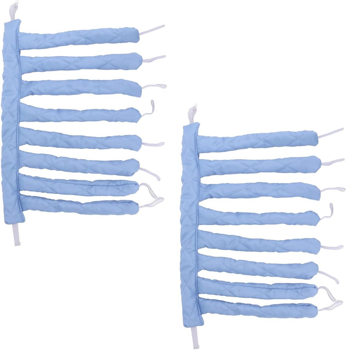 Hitteloze Haar Krulset - Haarrollers Hoofdband - Haar Stijlen - Geen Hitteschade - 2 Stuks - Blauw