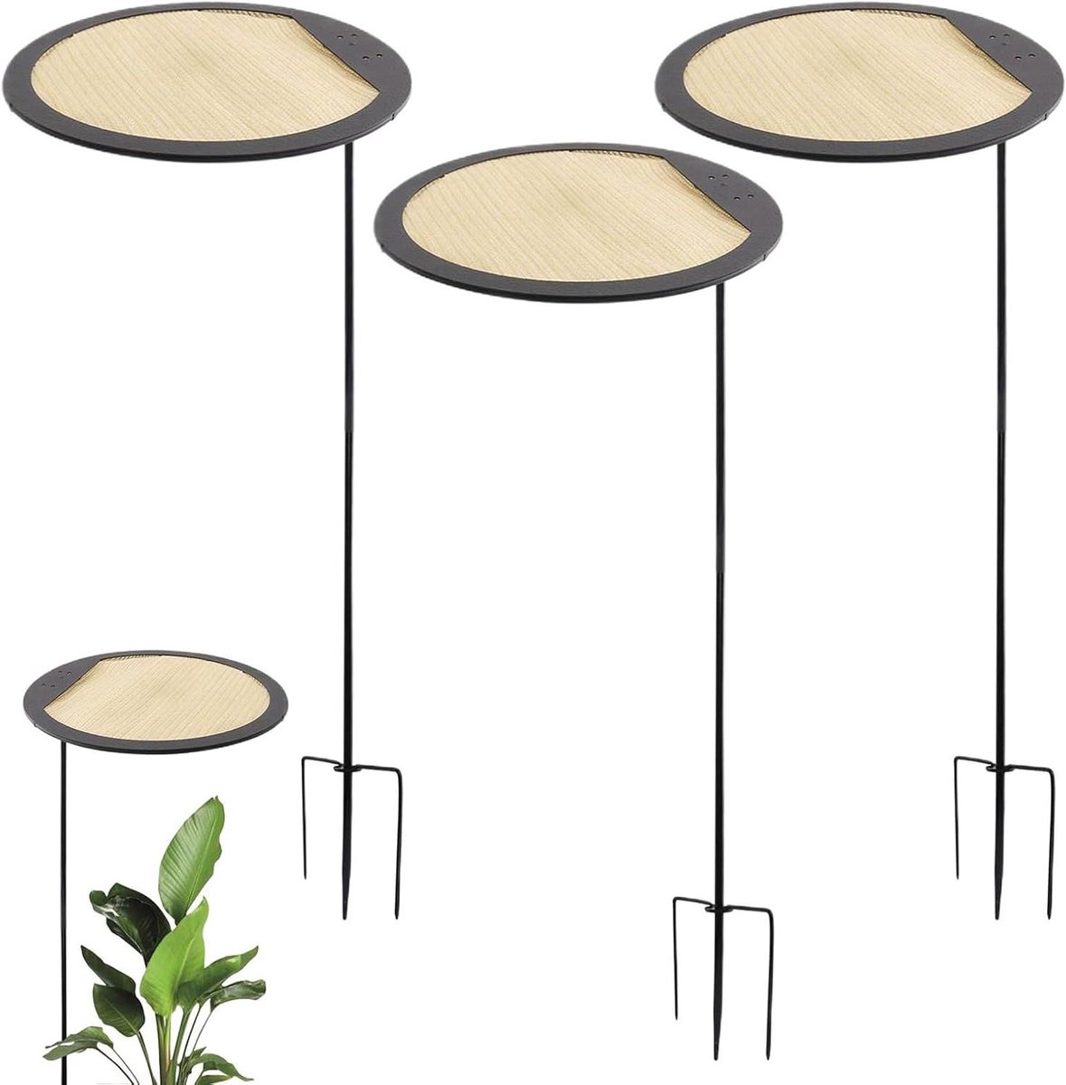Plantenscherm 3 Stuks - Zonnescherm Bloemen - Ideale Groeiomstandigheden - UV-Stress Bescherming - 30x99cm - Enkel kenmerk