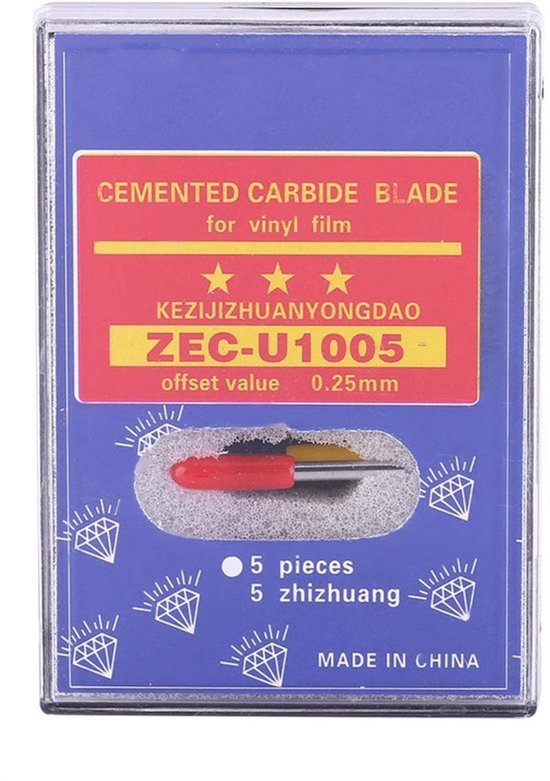 Plottermes 15st - Snijmes met Aluminium Houder - 40°/50°/60° Snijbladen - Hoge Precisie - Handig Opbergen — afbeelding 2