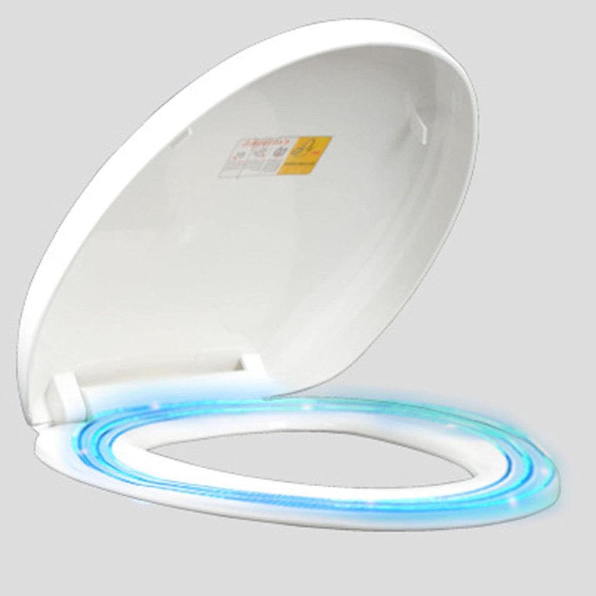 Toiletbril - Toiletdeksel - Badkamer Vernieuwen - Stil Langzaam Sluitend - 455 x 365 mm - Wit