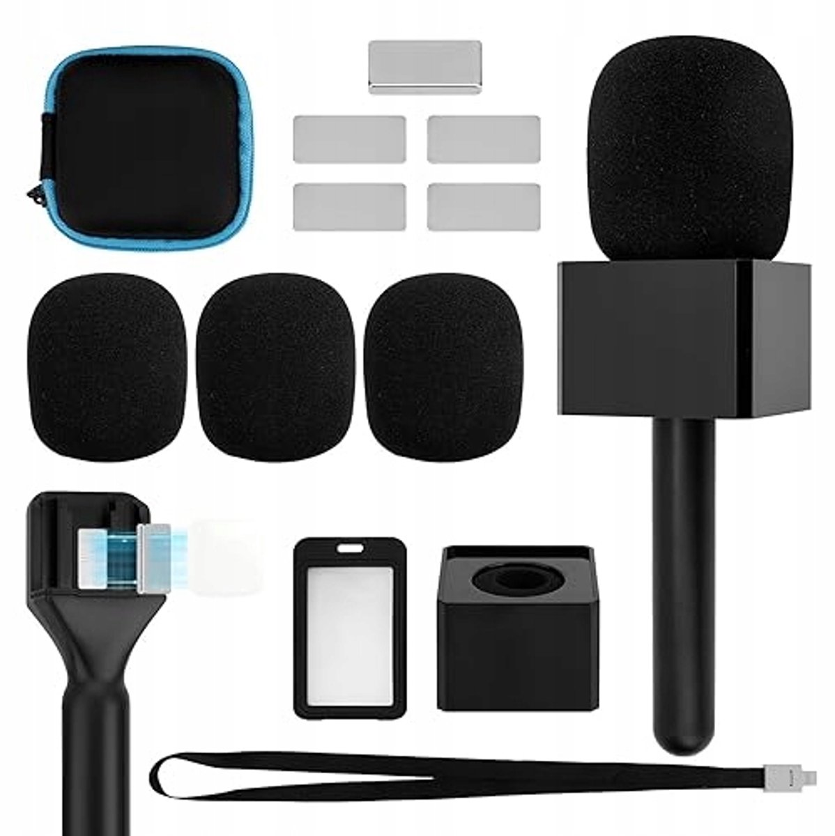 13-delige Set: Handmicrofoon Adapter met Magnetische Bevestiging