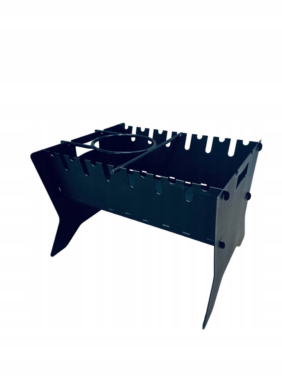 Merkloos Koolgrill Mangal - Opvouwbaar, 2mm Staal, met Plank