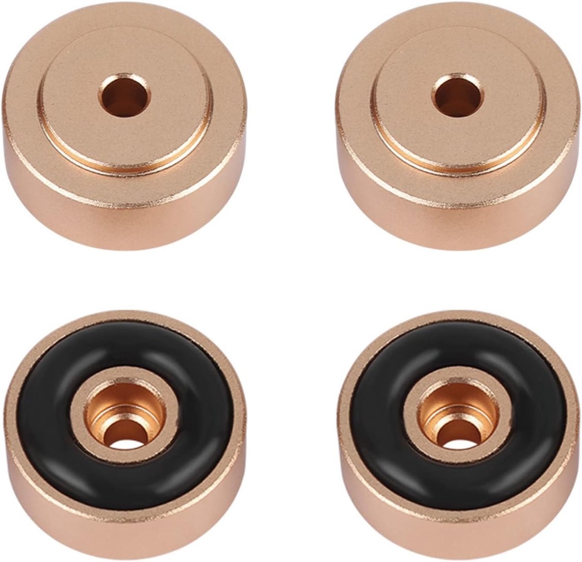 Aluminium Speaker Voeten voor Platenspeler - 4 Stuks 20*8mm Schokabsorberende Pads voor Versterker en Audioapparatuur